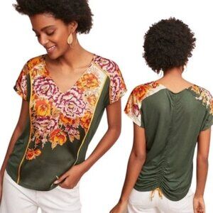 Anthropologie TINY Evesham Floral Print Top